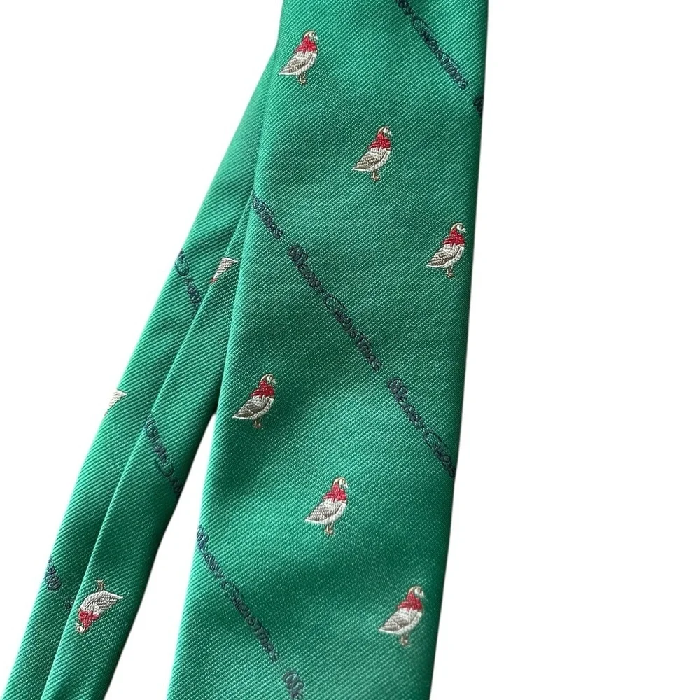 Robert Talbott for Jarrod's Merry Christmas Goose Holiday Necktie Tie